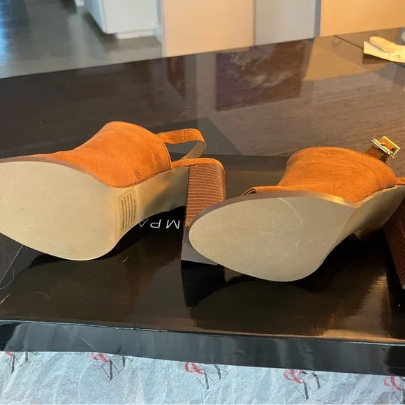 NY&C Sling Back Peep Toe Boot Brand New in Box Never Worn - Picture 6 of 10